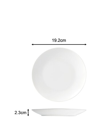 Waterside White Coupe 42 Piece Dinner Set