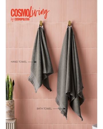 Cosmo Textured Cotton 4 Piece Towel Bale