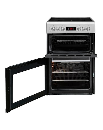 Beko KDC653S Double Oven Electric Cooker - Silver