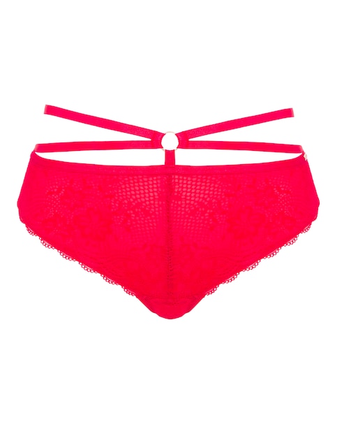 Figleaves Curve Beauty Strapping Mid Brazilian Brief - Red