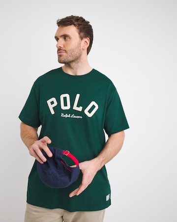 Polo Ralph Lauren Green Arched Varsity Logo T-Shirt