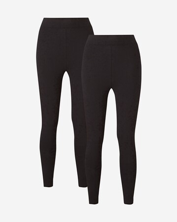 Basic 2 Pack Jersey High Waist Leggings