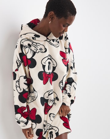 Minnie Mouse Bow Detail Hooded Lounge Dress