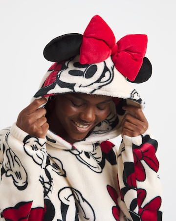 Minnie Mouse Bow Detail Hooded Lounge Dress
