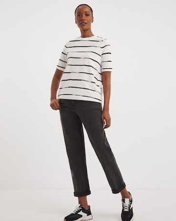 Turned Back Cuff Boxy T