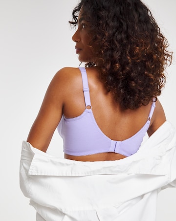 Pretty Secrets 2 Pack Full Cup Non Wired Bras B-G Lavender/Denim