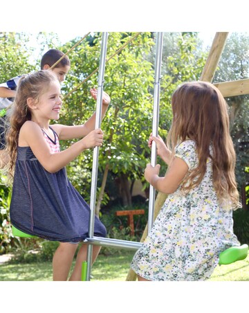 TP Nagano Wooden Double Swing Set