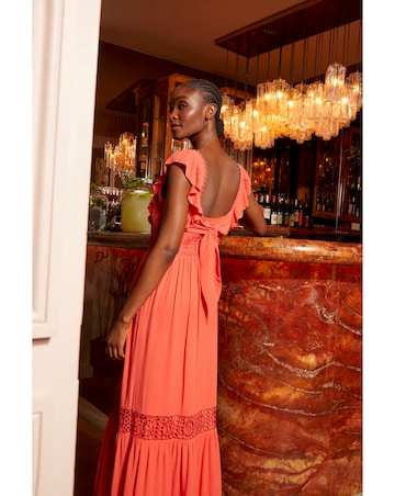 FatFace Hibiscus Lace Maxi Dress