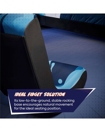 X Rocker Video Rocker Gaming Chair for Kids - Lava Blue