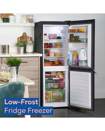 Russell Hobbs RH145FF501E1B 50cm Fridge Freezer Black - 144cm Height