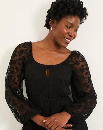 Fatface Maude Lace Midi Dress