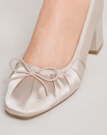 Dreamer Block Heel Ballerina Shoes - Extra Wide Fit (EEE)