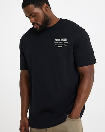 Jack & Jones Urban Edge Back Graphic T-Shirt - Black