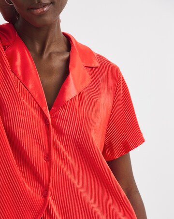 Plisse Lounge Short Set