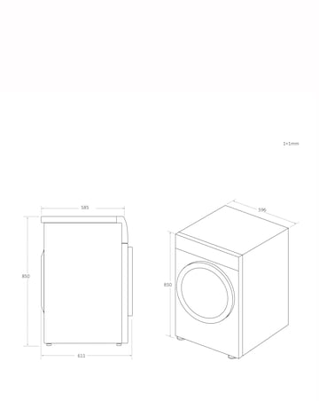 Hoover H-DRY 500 NDEH10A2TCE80 10kg Heat Pump Tumble Dryer White + Install