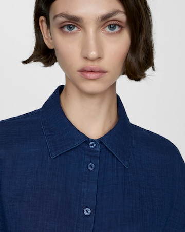 Mango Bambie Textured Cotton Jumpsuit