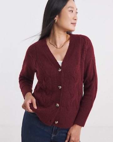 Wine Cable Cardigan