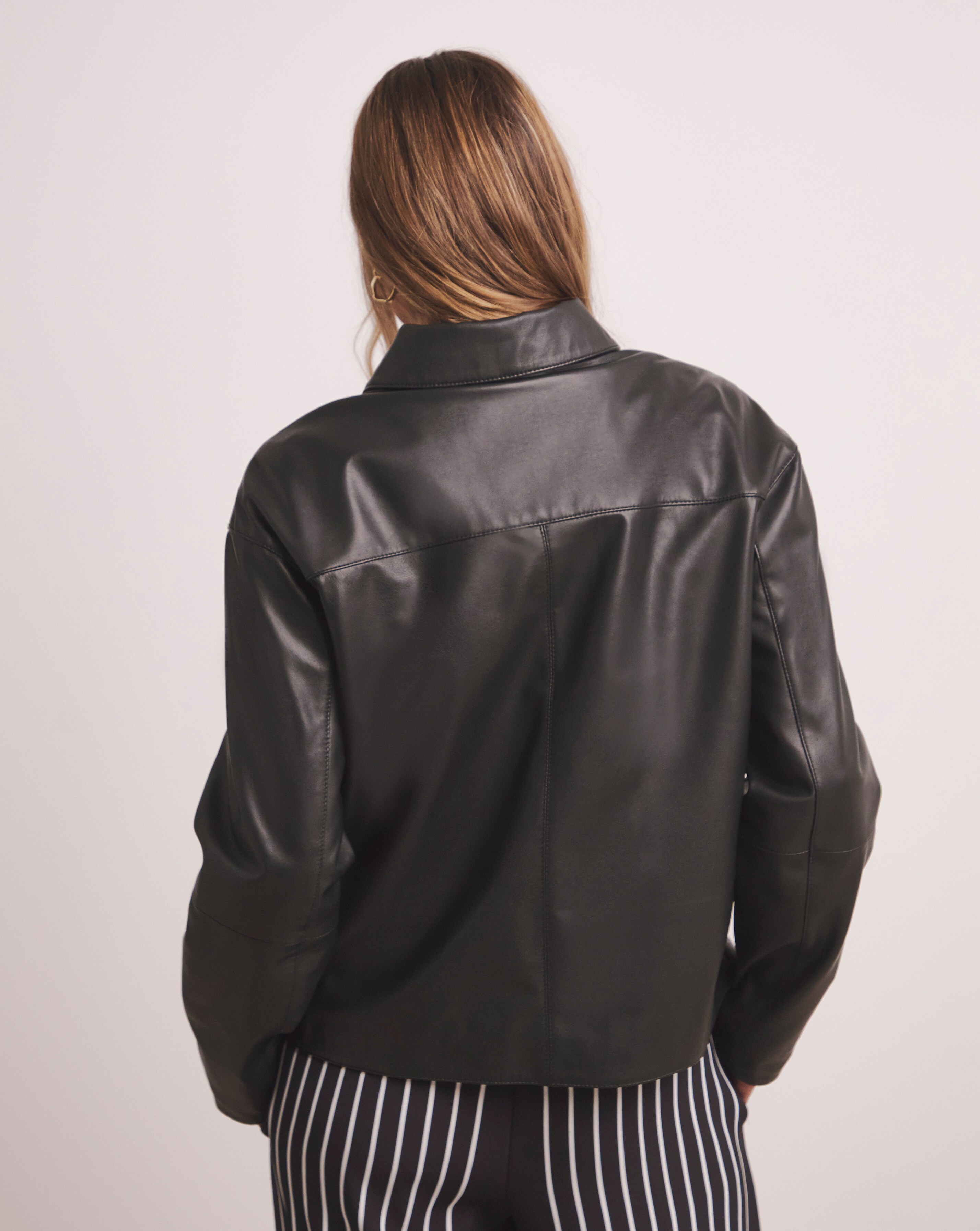 Anthology Leather Trucker Jacket | Ambrose Wilson