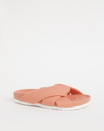 Maxine Waffle Footbed Open Toe Slippers
