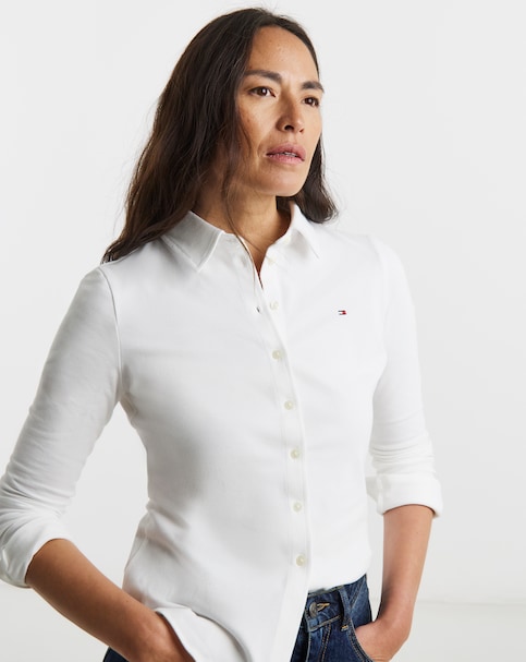 Tommy Hilfiger Slim Pique Long Sleeve Shirt