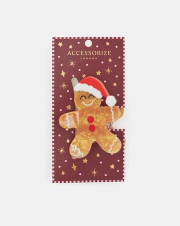 Accessorize Gingerbread Claw Clip