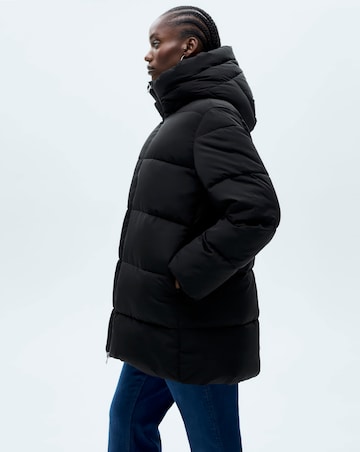 Mango Quilted Anorak Puffer with Hood