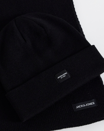 Jack & Jones Beanie & Scarf Giftbox - Black