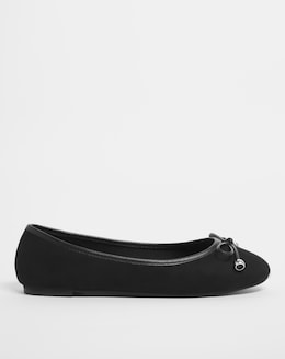 Selena Classic Flat Ballerina Shoes - Standard Fit (D)