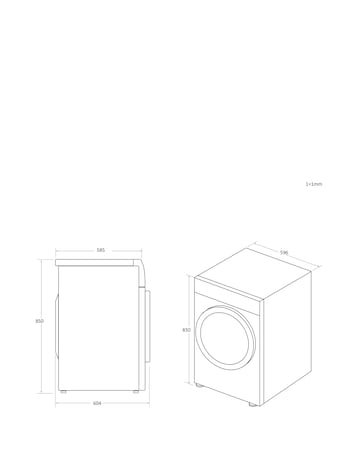 Candy Smart Pro Inverter CROE C9TBGB-80 Wifi 9Kg Condenser Tumble Dryer Black