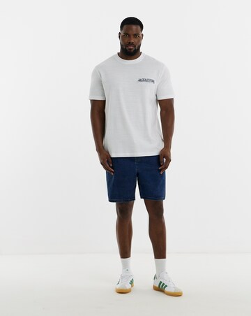 Jack & Jones Cassis Sketch Back Print T-Shirt - White