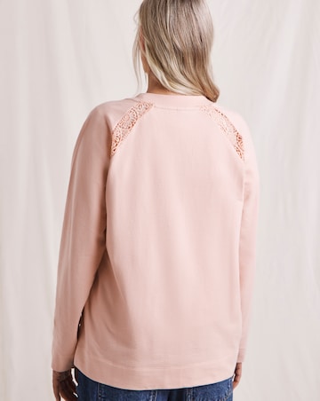 Julipa Pure Cotton Lace Trim Bomber Jacket