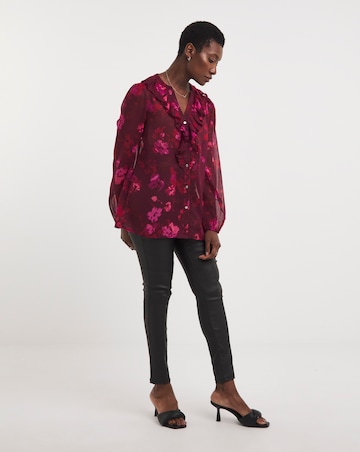 Ruffle Neck Blouse