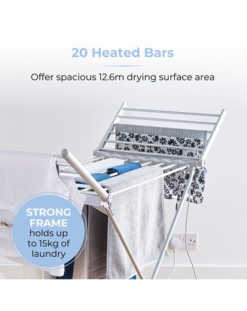 Tower Winged Heated Airer + Cover