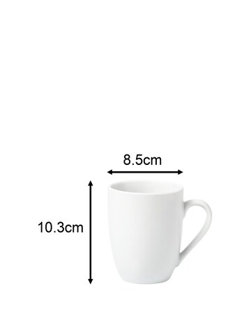 Waterside White Coupe 42 Piece Dinner Set