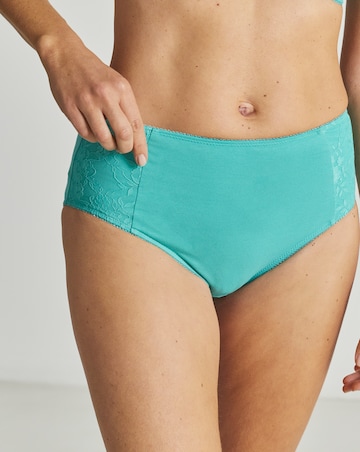 Pretty Secrets (2 Pack) New Sarah Cotton Full Fit Brief Knickers