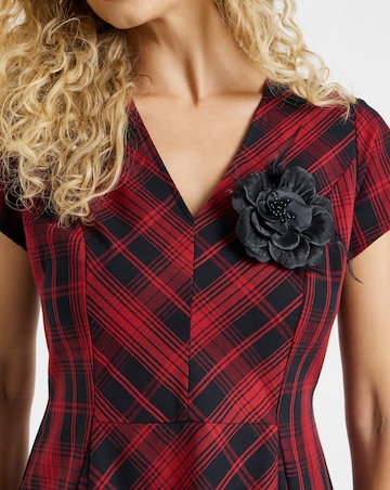 Joe Browns Dixie Check Dress With Corsage