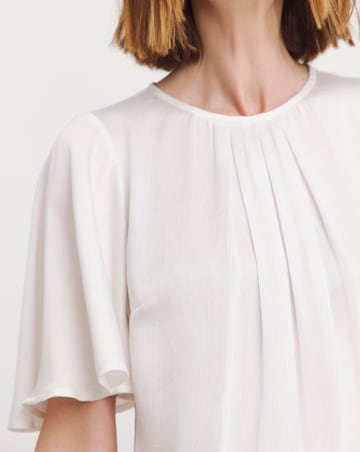 Angel Sleeve Satin Top