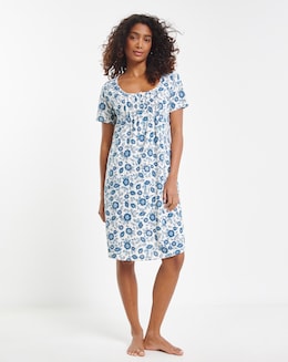 Value Short Sleeve Nightie Floral Print