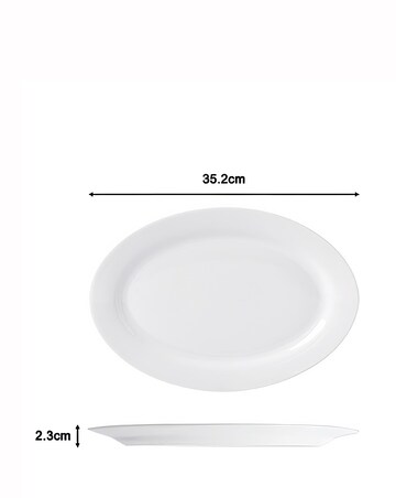 Waterside White Coupe 60 Piece Dinner Set