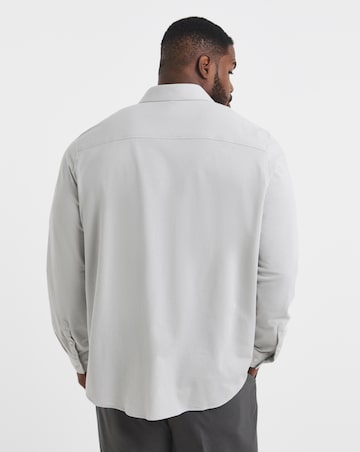 Premium Textured Cut Away Collar Shirt