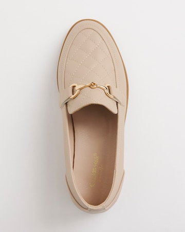 Cushion Walk Beige Quilted Loafers- Extra Wide Fit (EEE)