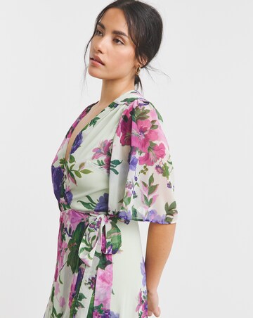 Hope & Ivy Pricilla Wrap Maxi Dress