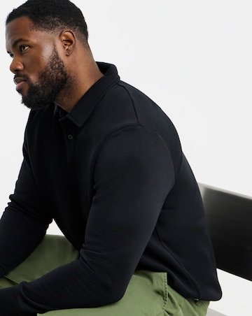 Jack & Jones Bradley Polo Sweatshirt - Black