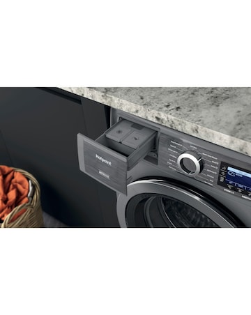 Hotpoint H809ADSGPOWERUK, 10kg, 1400rpm Washing Machine - Silver + Install