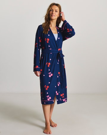Pretty Secrets Supersoft Dressing Gown Cherry Print