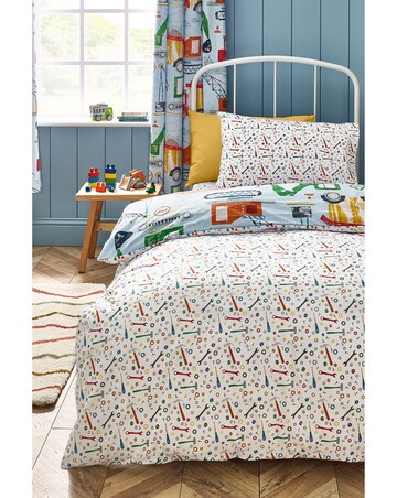 Catherine Lansfield Kids Digger Dreams Duvet Cover Set