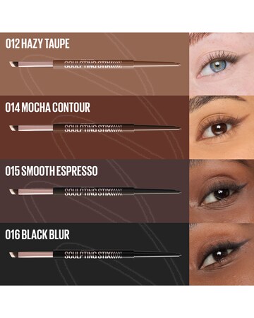 Maybelline Sculpting Stix Eyeliner 2-in-1 Dual Ended, Shade: Black Blur