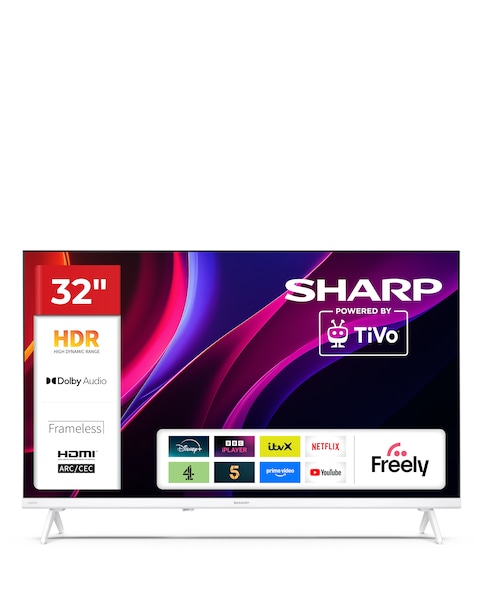 Sharp 1T-C32HE2245KW 32in HD Ready Smart TiVo LED TV with Freely