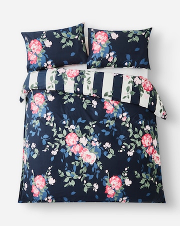 Joanna Hope Ascott Floral Stripe Reversible Duvet Cover Set