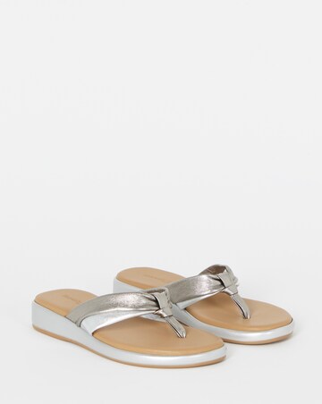 Valencia Toe Post Low Wedge Sandals - Extra Wide Fit (EEE)